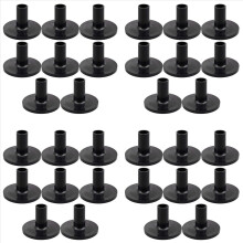 8 peças de mangas de prato 38x26 mm, mangas de prato de tambor pretas, substituição