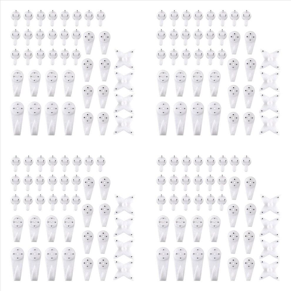40Pcs Nail Screws Wall Hooks Picture Hangers 4853188011834