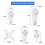 40Pcs Nail Screws Wall Hooks Picture Hangers 4