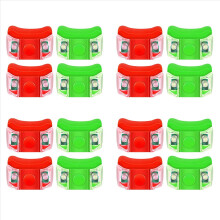 4 x LED-verlichting voor boten, jachten, fietsen, hardlopen, vissen (rood, groen)