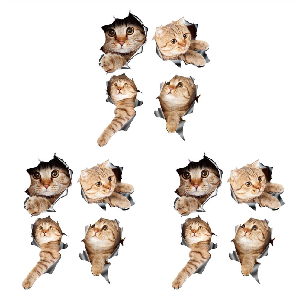 3D Cat Car Stickers Decal / Sticker For Window, Truck, Car 4853188045754