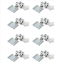 Furniture Cam Fitting with Dowel and Pre-Inserted Nut (Set of 5)
