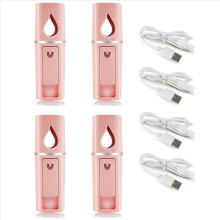 Kannettava Nano Mister Mini Steamer -höyrystin, sumutus, vaaleanpunainen
