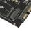 Conversor adaptador 2 em 1 de SSD M.2 NGFF MSATA para SATA de 2,5 polegadas 6,0 Gbps 5