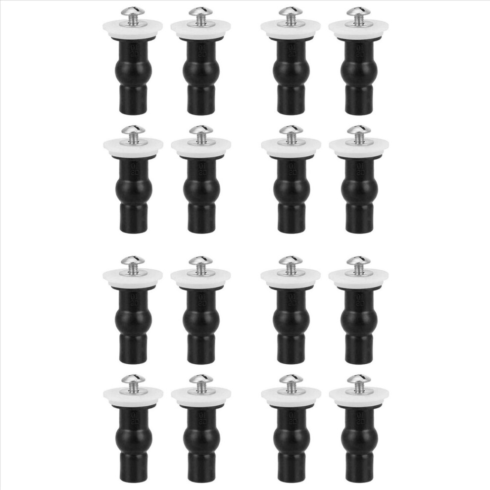 4 Pack Toilet Seat Hinges Bolt Expanding Rubber Top Nuts Screw 4853158885342