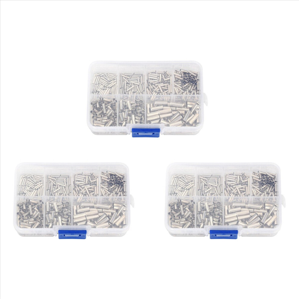600Pcs 0.5Mm2-6Mm2 22-10 Awg Non-Insulated Wire Copper Bare Tinned 4853158802097