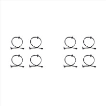 4Pcs MINI 4Pin to 2 SATA Power Supply Cable for Motherboard
