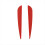 Pacote com 50 palhetas de plástico para flechas Arrows Vanes de 4 polegadas (vermelho) 5
