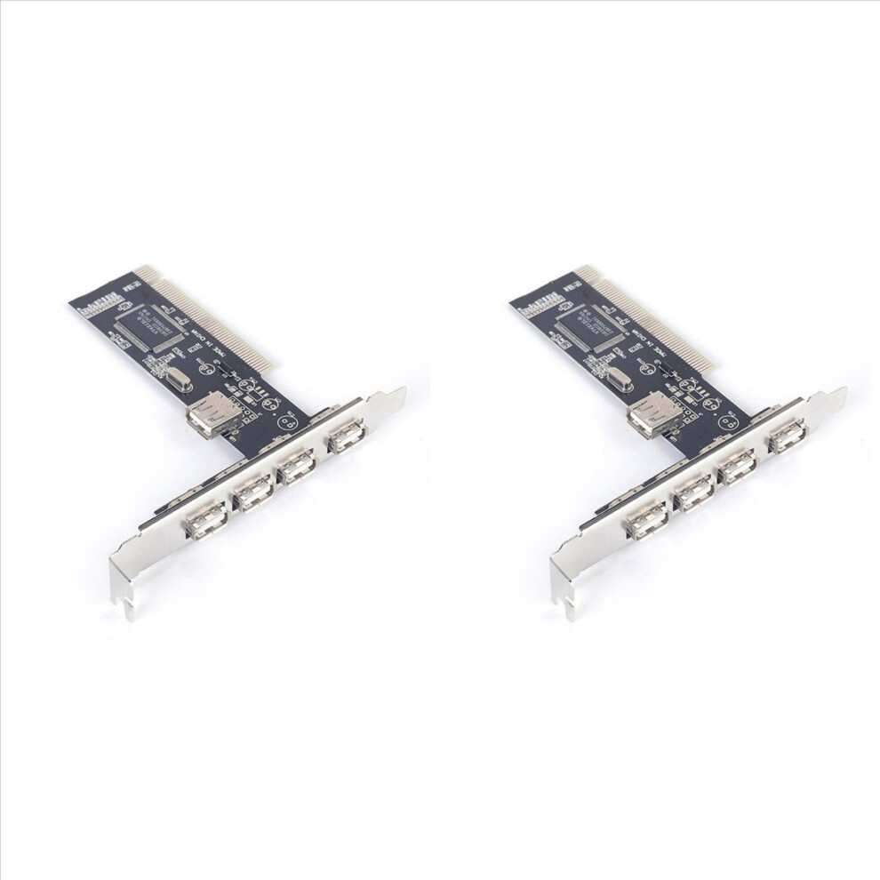 Usb 2.0 4 Port Via Hub Pci Cards For Vista Me Xp 2000 98 Se 4853158830472