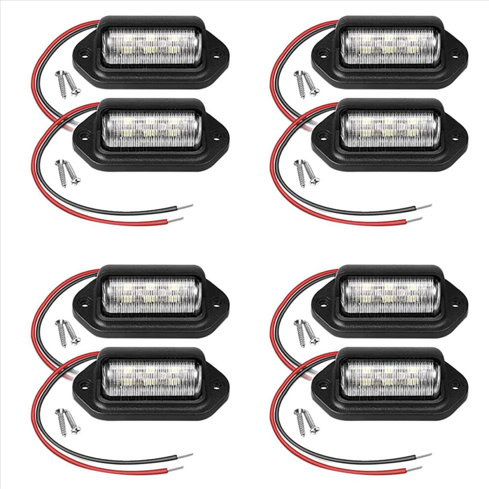 2Pcs 12V Led Number License Plate For Car Boats Motorcycle Light 4853158859466
