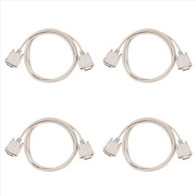 1.4M RS232 DB9 9-pins mannelijk naar VGA-video 15-pins mannelijk adapter lichtgrijs