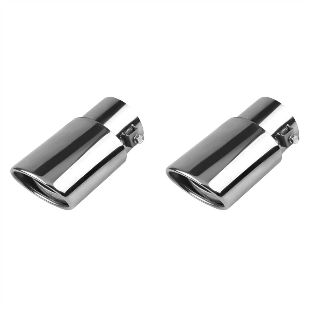 Car Exhaust Pipe Modification Tail Throat Tail Pipe (Silver) Silver 4853188072309