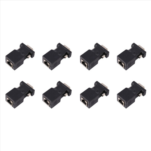 Extensor VGA macho a adaptador de cable de red LAN CAT5 CAT6 RJ45
