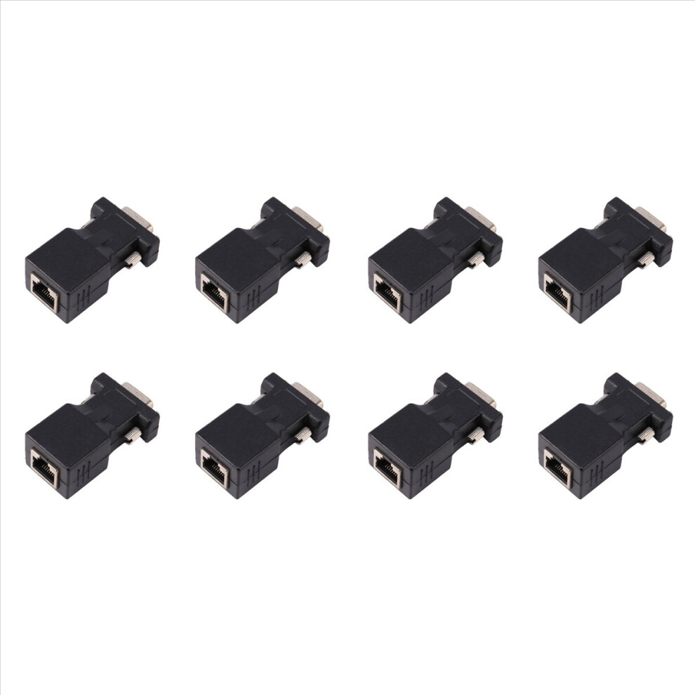Vga Extender Male To Lan Cat5 Cat6 Rj45 Network Cable Adapter 4853188004881