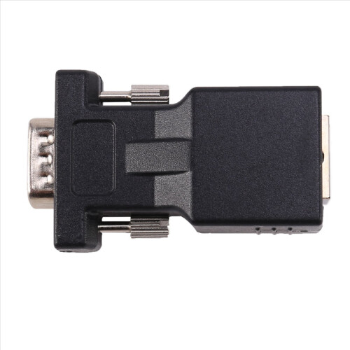 Extensor VGA macho a adaptador de cable de red LAN CAT5 CAT6 RJ45 2
