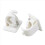 2 PCS Self Adhesive Hooks Rod Bracket Hanging Rod Clip Wall Hooks 2