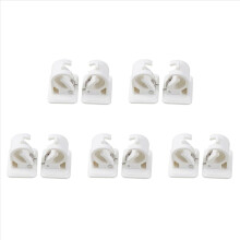 2 PCS Self Adhesive Hooks Rod Bracket Hanging Rod Clip Wall Hooks