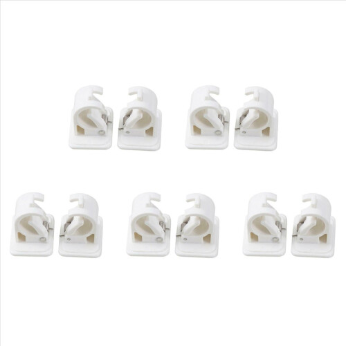 2 PCS Self Adhesive Hooks Rod Bracket Hanging Rod Clip Wall Hooks