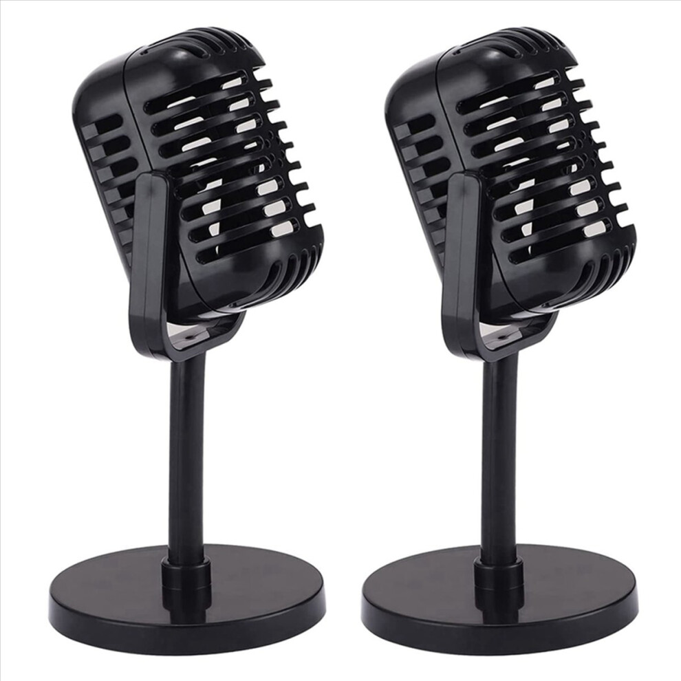 Markenlos Vintage Microphone Prop,Plastic Fake Microphone,For Role Play