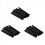 Pacote com 50 palhetas de plástico para flechas Arrows Vanes de 4 polegadas (preto) 1