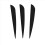 Pacote com 50 palhetas de plástico para flechas Arrows Vanes de 4 polegadas (preto) 5