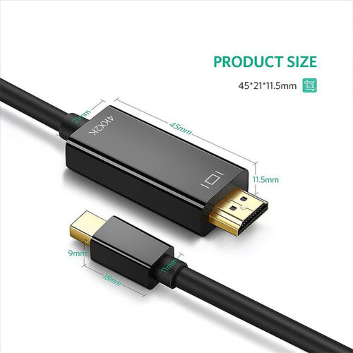 Καλώδιο Mini DP σε 6 πόδια για Air/Pro, οθόνη, προβολέα 1