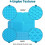 Lick Mat, Dog Licking Mat with Suction Cups Blue 3