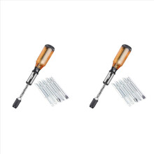 Push Pull Ratchet Screwdriver Set 5 in 1 Screwdriver Bit Set Brown