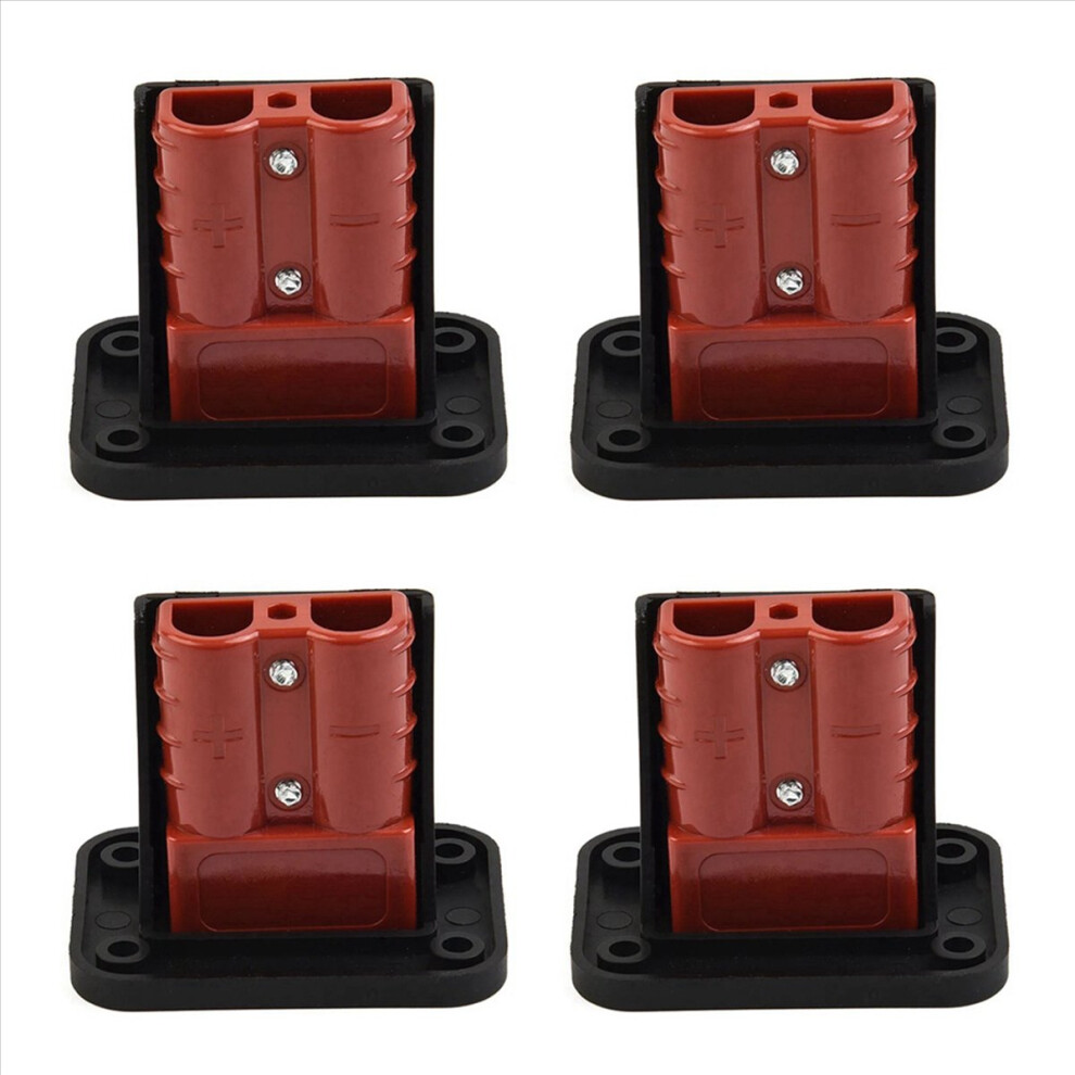 2Pc 50A For Anderson Plug Connector Flush Mount Bracket Panel Cover 4853158887650
