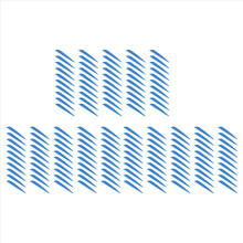 Arrows Vanes 4 Inch Plastic Fletching 50 Pack(Blue)