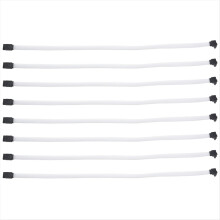 50CM SATA 3.0III SATA3 7pin 6Gb/s Data Cord with Nylon Sleeved(White)