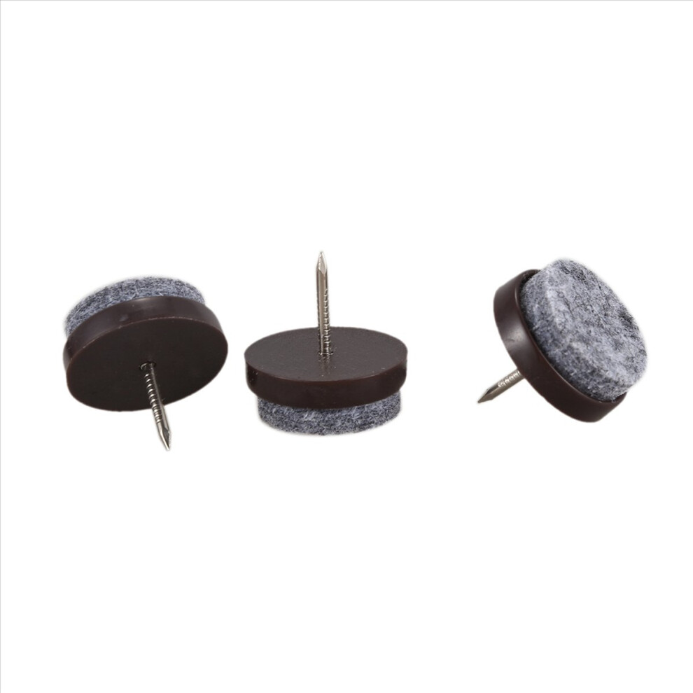 50Pcs Chair Leg Floor Felt Pad Skid Glide Diy Nail Protectors 22Mm 4853188052974