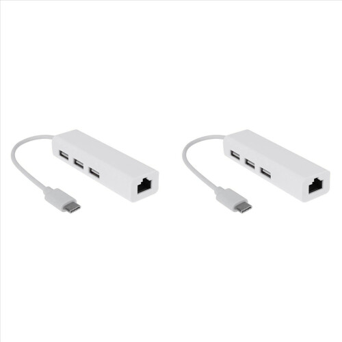 USB-C USB 3.1 Type C To USB RJ45 Ethernet Lan Adapter Hub Cable