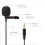 Microfone de lapela omnidirecional de 3,5 mm com clipe de gravata para câmera de celular 3