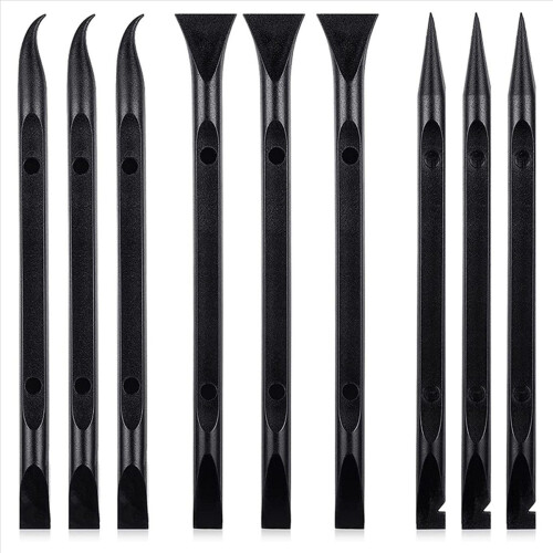 9 stuks krasvrije plastic schraper, multifunctionele etikettenschraper 1