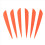 Pacote com 50 palhetas de plástico para flechas Arrows Vanes de 4 polegadas (laranja) 2