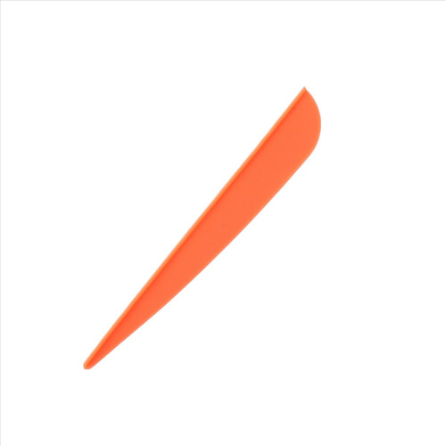Pacote com 50 palhetas de plástico para flechas Arrows Vanes de 4 polegadas (laranja) 2