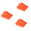 Pacote com 50 palhetas de plástico para flechas Arrows Vanes de 4 polegadas (laranja) 1
