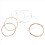 A108 6 peças/conjunto de cordas 009-045 polegadas 6 cordas peças de guitarra 2