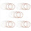 A108 6 peças/conjunto de cordas 009-045 polegadas 6 cordas peças de guitarra 1