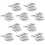 10pcs Metal Clasp Swivel Trigger Clips Snap Hooks Silver 1