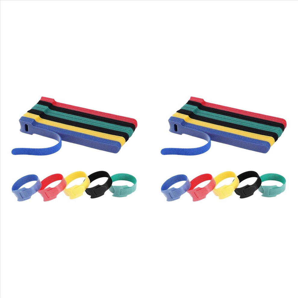 120Pcs Cable Ties Reusable Cable Management Cord Organizer 4853158800291