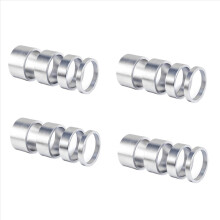 Espaçador de haste de fone de ouvido de liga de alumínio 4 peças/conjunto 5/10/15/20 mm, prata