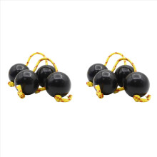 2 pares de instrumentos musicais africanos Aslatuas Shaker Ball Rítmica Rhythm Balls