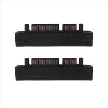 Adaptador SAS de 22 pinos para SATA de 7 pinos + 15 pinos em ângulo reto de 90 graus