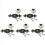 Vintage Ceramic Door Drawer Cupboard Pull Handle White+Black 1