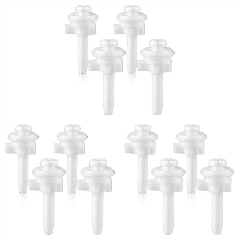 4PCS Toilet Seat Hinge Bolt Screws with Plastic Nuts and Washers-image-OPC-PHPBP5B-NEW