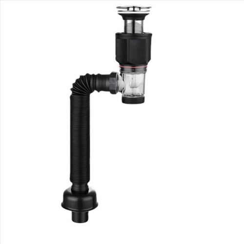 Bathroom Sink Drain Kit with Flexible Expandable P-Trap Sink 2