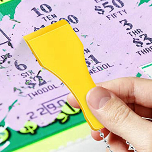 20 PCS Πλαστικό εργαλείο ξύστρας μπρελόκ λαχείο ξύστρα λαχείου 2