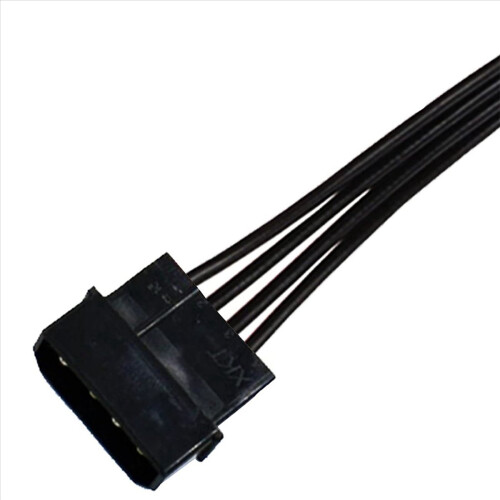 Μετατροπέας τροφοδοσίας Molex IDE 4 ακίδων αρσενικό σε 15 ακίδων θηλυκό SATA, 2 τεμάχια 1
